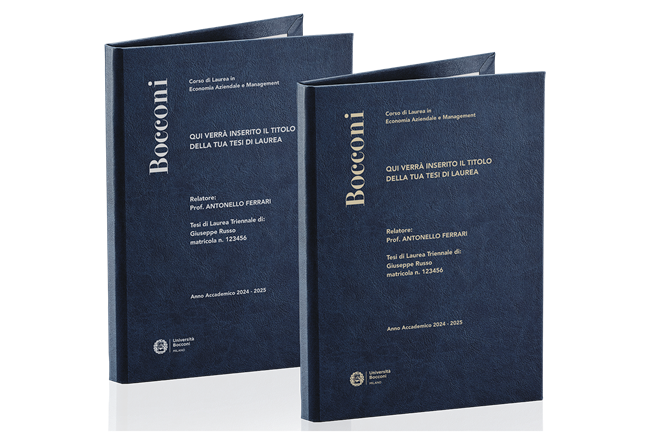 stampa tesi 🌿Eco Pelle Blu (4716)